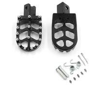 Motorcycle CNC FootRest Footpegs Foot Pegs Pedals Pit Bike Pedal Poses Feet For CR CRFf 125 250 500 230 450R ATGCBCAUF(Black)