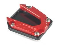 Motorcycle CNC Kickstand Foot Side Stand Enlarger Pad For NIU U1 U+ N1S US U1C U1B UQI N-GT U+B Support Accessories Street(Red)