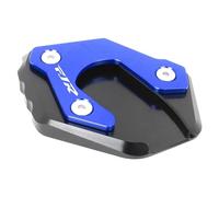 Motorcycle CNC Kickstand Foot Side Stand Extension Enlarger Pad Support Plate Anti-skid For FJR1300 2001-2019 Enlarge Support Plate(BLUE)