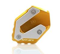Motorcycle CNC Kickstand Foot Side Stand Extension Pad Plate Bracket For YAMAHA MT-07 2021-2023(Gold)
