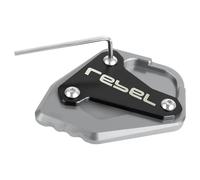 Motorcycle CNC Kickstand Foot Side Stand Extension Pad Support Enlarge Plate REBEL CMX1100 CM1100 CMX 1100 2020-2022(Titanium)