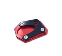 Motorcycle CNC Kickstand Side Stand Extension Pad Support Plate Enlarge For Monkey 125 For Monkey125 18-22 2022(Red)