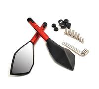 Motorcycle CNC Mirror For Su&zu&ki rm 250 rmx rmz 450 drz 400 sm RMX250 1 Pair UN&IVE&RSAL Motorcycle Rearview Mirror Moto CNC Side Mirrors(Orange)