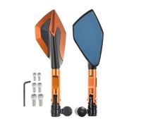 Motorcycle CNC Mirror For TRX850 TRX 850 1996-2000 1997 1998 1999 Motorcycle CNC 8mm 10mm Mirror Rearview Rear View Side Back Mirrors UN&IVE&RSAL(Orange)