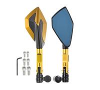 Motorcycle CNC Mirror For TRX850 TRX 850 1996-2000 1997 1998 1999 Motorcycle CNC 8mm 10mm Mirror Rearview Rear View Side Back Mirrors UN&IVE&RSAL(Yellow)