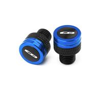 Motorcycle CNC Mirror Hole Plugs Screws Bolts Cover Caps Compatible With CB650R CB 650R 1000R CB650F CB600F CB500X /F CB1100 CB1000R(Blue)