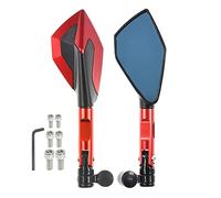 Motorcycle CNC Mirror Rearview Side Rear Mirrors For HONDA CB500F CB500X CB 500F 500X 2013 2014 2015 2016 2017 2018 2019 2020 21 Compatible Motorcycle Mirror (Color : Red)
