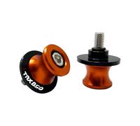 Motorcycle CNC Rear Stand For Tracer 700Gt 900Gt TRX850 Motorcycle Accessories 6MM Sliders Spools Stand Arm Swingarm Spools Slider Swing Screw(Orange (TRX850))