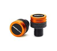 Motorcycle CNC Rearview Side Mirror Hole Cap Plug Accessories Compatible With GTR 1400GTR(Orange)