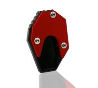 Motorcycle CNC Side Stand Support Pads Footrest Extension Plate For Suzuki GSX150F For GIXXER155 GSX 150F All Years(Rosso)