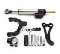 Motorcycle CNC Steering Damper Stabilizer Bracket Support Compatible With GSX-S GSX S750 2017 2018 2019 2020 2021(Silver)