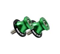 Motorcycle CNC Swing Arm Spool Sliders Stand For ZX12R 2000-2008 ZZR 600 1400 1200 2009-2023 Motorcycle Swingarm Spools Stand Arm Slider Swing Screw(Green (ZX12R))