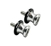 Motorcycle CNC Swing Arm Spool Sliders Stand For ZX12R 2000-2008 ZZR 600 1400 1200 2009-2023 Motorcycle Swingarm Spools Stand Arm Slider Swing Screw(Silver (ZZR))