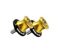 Motorcycle CNC Swing Arm Spool Sliders Stand For ZX12R 2000-2008 ZZR 600 1400 1200 2009-2023 Motorcycle Swingarm Spools Stand Arm Slider Swing Screw(Yellow (ZX12R))