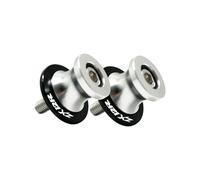 Motorcycle CNC Swing Arm Spool Sliders Stand For ZX12R 2000-2008 ZZR 600 1400 1200 2009-2023 Motorcycle Swingarm Spools Stand Arm Slider Swing Screw(Silver (ZX12R))