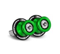 Motorcycle CNC Swing Arm Spool Sliders Stand For ZX6R 15-25 ZX10R 05-15 ZX25R 20-25 Motorcycle Rear Swing Arm Spools Sliders Stand Screws Protector(ZX-25R Green)