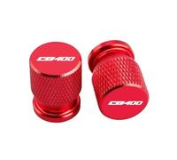 Motorcycle CNC valvecore cap Tire Valve Cap Cove For CB400SF CB 400 CB400 VTEC CB400X 1998-2022 Accessories Motorcycle CNC Aluminum Tire Valve Air Port Stem Cover Cap(Red)