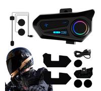 Motorcycle Communication Headset, Wireless IPX6 Waterproof Speaker System, Outdoor Riding Intercom with Type-C Charging for Men & Women