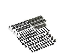 Motorcycle Complete Full Fairing Bolts Kit Clips Screws Washer Fastener For YZF R1 R15 R25 R3 R6 R125 R15 R25 MT03 MT07 MT10 assorted fasteners(Black)