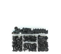 Motorcycle Complete Full Fairing Bolts Kit Clips Speed Nuts For Suzuki RGV 250 VJ22 1991 1992 1995-1998(Black1)