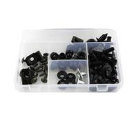 Motorcycle Complete Full Fairing Bolts Kit Nut Clips Screw For CBR600 1991 1992 1993 1994(Black)