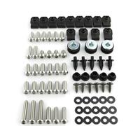 Motorcycle Complete Full Fairing Bolts Kit Screws Clips Washers For Honda CBR500R 2013 2014 2015 CBR 500R(Silver2)