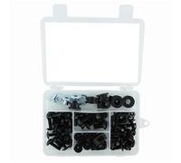 Motorcycle Complete Full Fairing Bolts Kit Screws Washers Nuts For Kawasaki For Ninja 500R 1994-2000(Black)