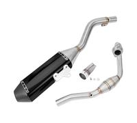 Motorcycle Complete Slip On Muffler Baffle System Stainless Steel Exhaust Full Systems Muffler Pipe For CRF300L 21-23 system(Black)