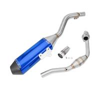 Motorcycle Complete Slip On Muffler Baffle System Stainless Steel Exhaust Full Systems Muffler Pipe For CRF300L 21-23 system(Blu)
