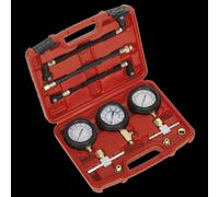 Sealey Ms100 Motorcycle Compression And Fuel Pressure Gauge Set 3Pc