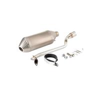 Motorcycle connecting pipe Motorcycle Exhaust Full For KRV180 Krv 180 Front Pipe Link Muffler General Purpose Adjustable Replacement Kit Accessories