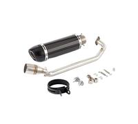 Motorcycle connecting pipe Motorcycle Exhaust Full For KRV180 Krv 180 Front Pipe Link Muffler General Purpose Adjustable Replacement Kit Accessories