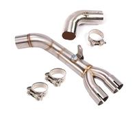 Motorcycle connecting pipe Motorcycle Exhaust Modified Middle Link Pipe Slip On For CB1000R 2008-2018 Year General Purpose Adjustable Replacement Kit