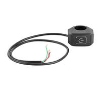 Motorcycle Control Switch with Waterproof 7/8in Handlebar Mount, Push Button On/Off Operation, White LED Indicator