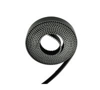 Motorcycle Conveyor Belt Width 9/10/12/15/20/25/30mm HTD 3/M Black Open Timing Belt Polyurethane Steel Belt Drive Belt(2m,10mm)