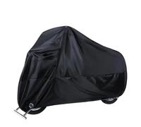 Motorcycle Cover 190T Fabric Waterproof Dustproof UV Protective For All Season Indoor & Outdoor Fit Scooter Motorbike Wiper Motor Rear Windscreen(Black 4XL)