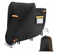 Motorcycle Cover 420D, Waterproof Outdoor, License Plate Window, L 86x37x43