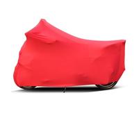 Motorcycle Cover Elastic Fabric Motorcycle Covers UV Protector Cover Universal Motor Scooter Bike Dustproof Indoor Outdoor(Red,3XL for 221-230cm)