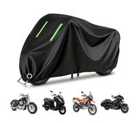 Motorcycle cover For Bajaj DISCOVER 100 2014-2015, Waterproof UV-blocking Anti-Scratch Elastic Hem for Protection Against Rain, Dust, and Sun; Outdoor Storage Full Motorbike Cover