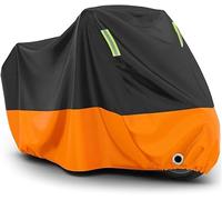 Motorcycle Cover for Triumph Rocket III Roadster 2010-2013 2014 2015 2016 2017 2018 2019, Waterproof Oxford Cloth Anti UV with Lock Holes Outdoor Protection Motorbike Cover,A