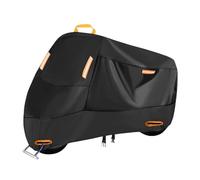 Motorcycle Cover for Triumph Speed Twin 900 2016-2024 Waterproof All Weather Outdoor Protector Windproof Rain Dust Resistant Motorbike Shelter with Storage Bag,Black- XXXL (265 * 105 * 125cm)