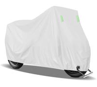 Motorcycle Cover for Voge 500R 2021-2022 | Motorcycle storage cover, draped body design, round opening near the lower edge, dust shielding, parked bike coverage