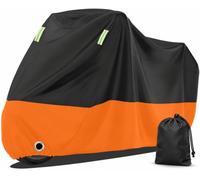 Motorcycle Cover for Voge 500R 2021-2022 | Storage bag included, shaped cover, lower eyelet detail, stripe accents, folds away between uses