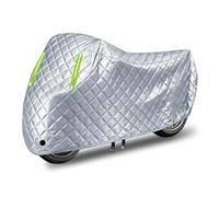 Motorcycle Cover for Yamaha YZR-M 1, Thick Padded Heavy Duty, Waterproof Protection Against Rain & Hail,White