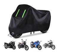 Motorcycle Cover for ZEV Zero DS, Waterproof Outdoor Motorcycle Cover, Breathable Tear-Resistant Fabric, Anti-UV Dust and Rain Protection with Lock Hole(Schwarz)