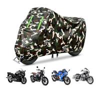 Motorcycle Cover for ZEV Zero SR, Waterproof Outdoor Motorcycle Cover, Breathable Tear-Resistant Fabric, Anti-UV Dust and Rain Protection with Lock Hole(Camo)