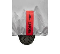 Motorcycle cover tarpaulin Taac Start waterproof polyester size M grey (204x90x1