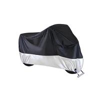 Motorcycle Cover Waterproof Dustproof UV Protective Outdoor For Piaggio MP3 500 Motorbike Cover(Black Silver,XXL)