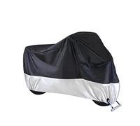 Motorcycle Cover Waterproof Dustproof UV Protective Outdoor Indoor For Piaggio MP3 500 Motorbike Cover(Black And Silver,M)