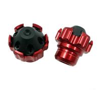 Motorcycle Crash Bar Aluminium Pair Universal Yellow (Red)